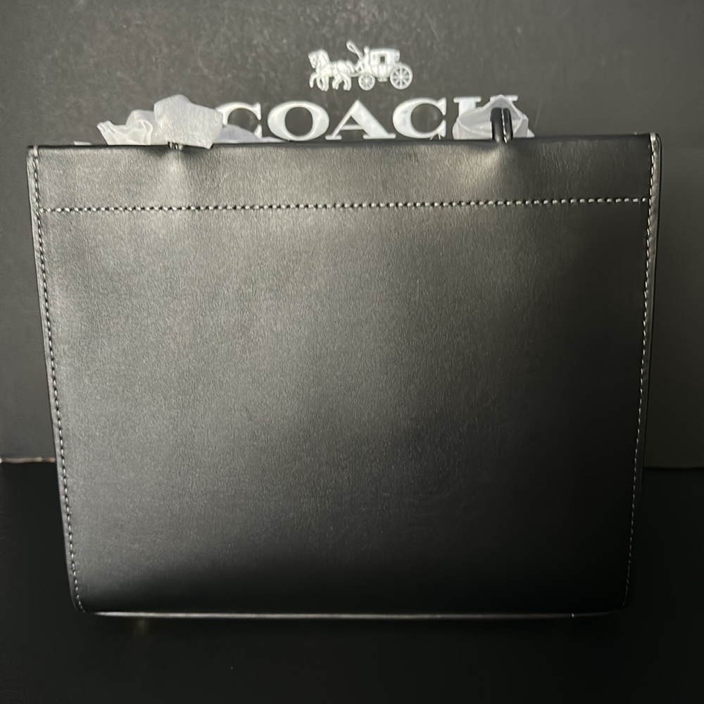 NWT Coach Belvedere Cashin Carry 22 Fire Island Graphic Leather Purse Handbag - Picture 14 of 15